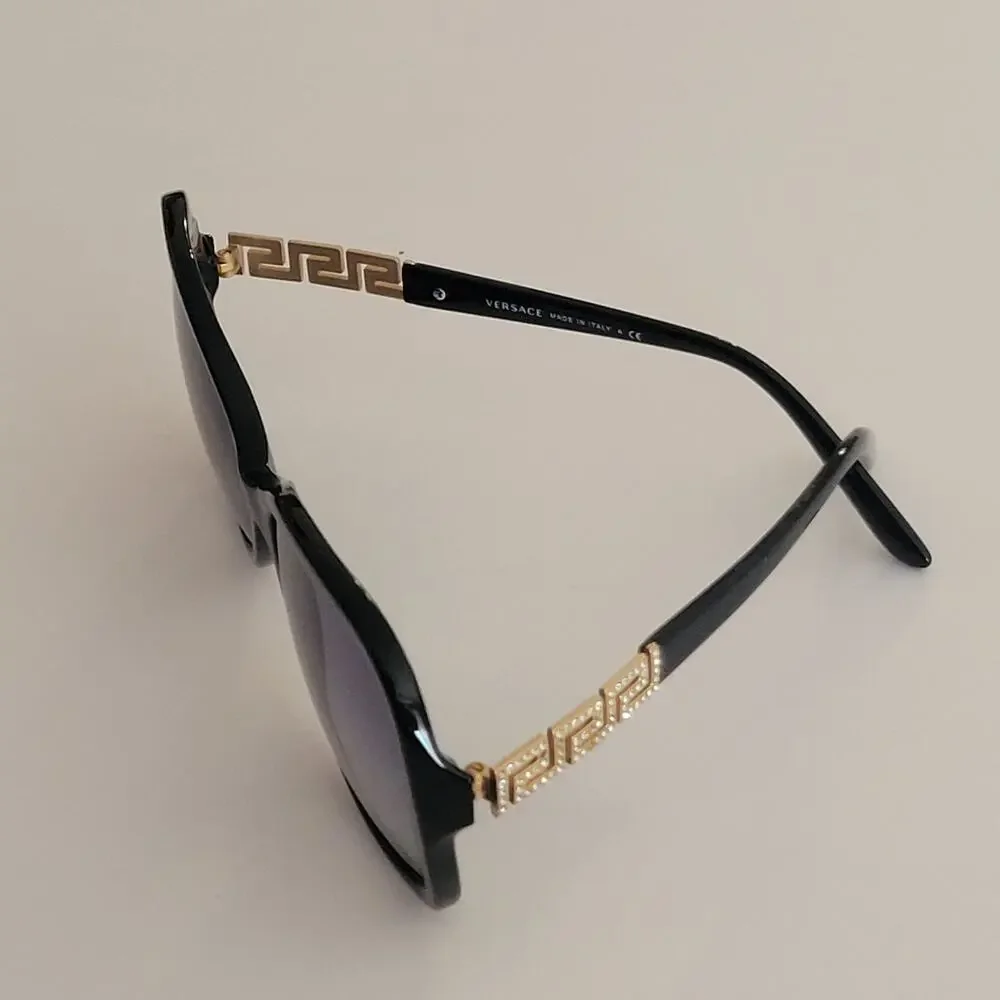 Versace MOD 4271-B GB1 8G Black Gold Butterfly Sunglasses with Case 58x17x135